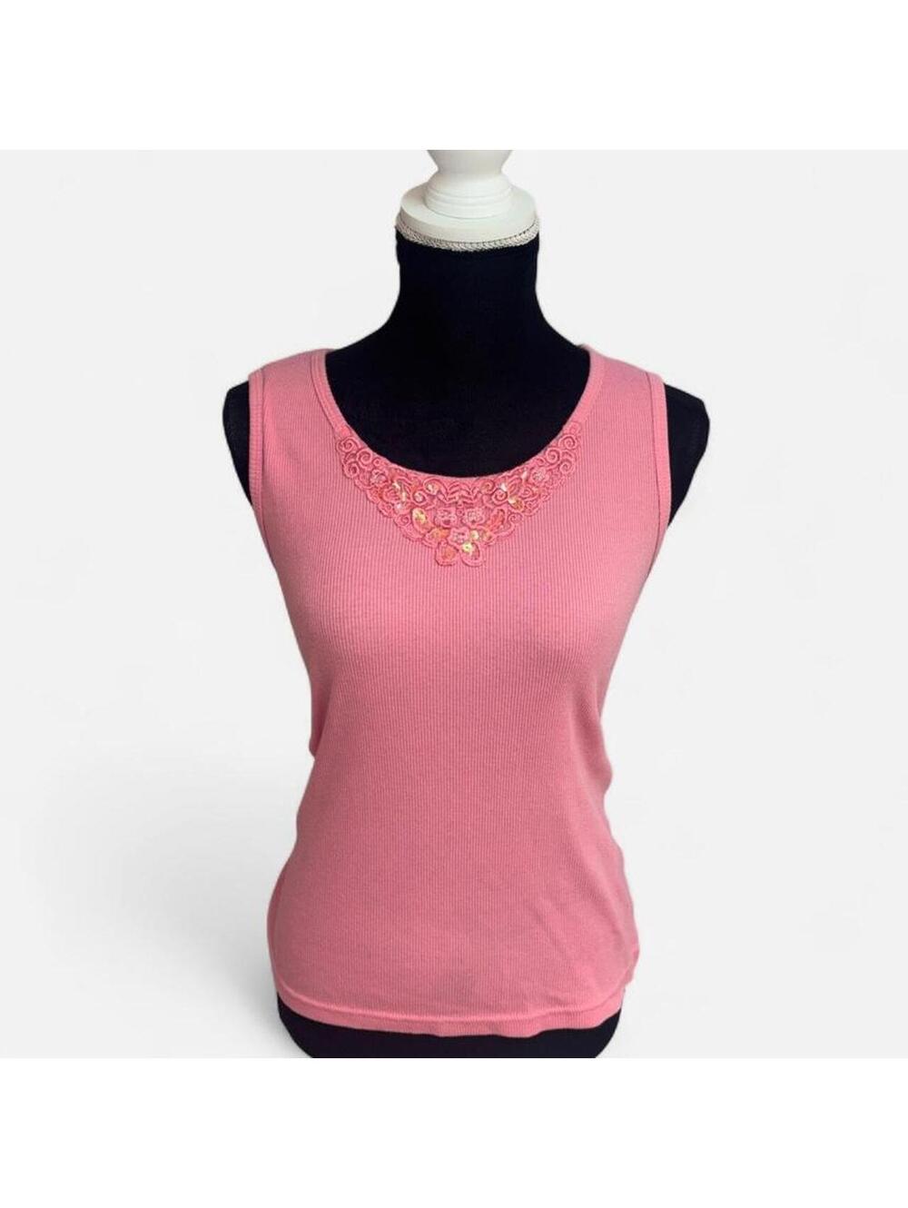 Bobbie Brooks Women's Pink Vests-tanks-cami